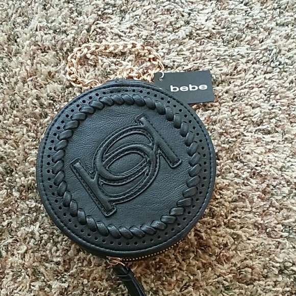 Bebe round wristlet