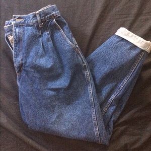 Denim high waisted mom jeans
