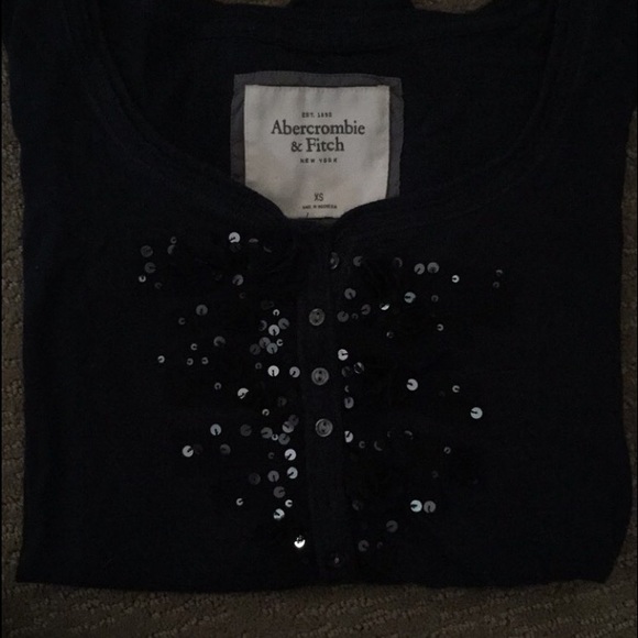 Abercrombie & Fitch Tops - Navy Blue Sparkly Old Top