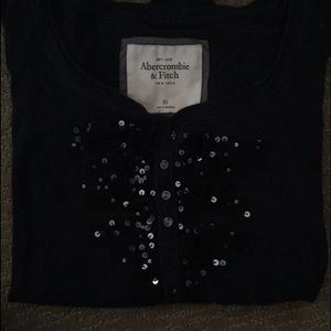 Navy Blue Sparkly Old Top