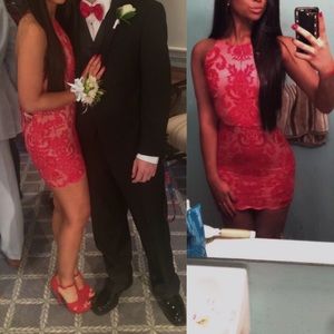 Red Xenia Mini Dress