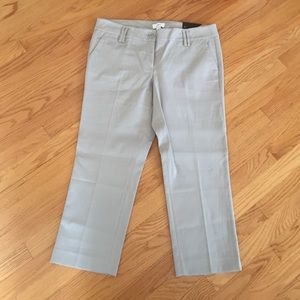 Ann Taylor cropped gray Marisa pants