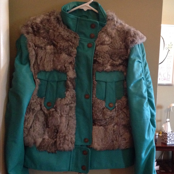 Italian Yes Zee gorgeous leather & fur jacket - Picture 1 of 4