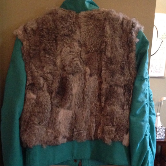 Italian Yes Zee gorgeous leather & fur jacket - Picture 2 of 4