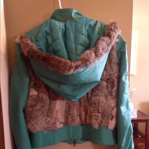 Italian Yes Zee gorgeous leather & fur jacket - Picture 4 of 4