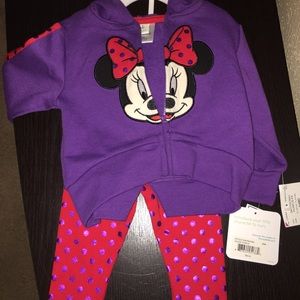 Minnie Mouse 2 piece never worn 3-6 months