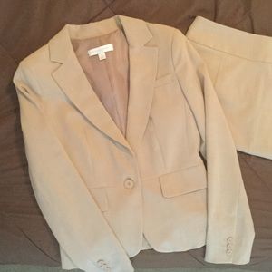 New York & Company khaki 3-piece suit