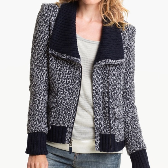 Great cond. Splendid Navy Blue zip front sweater | Sweaters Great cond. Splendid Navy Blue zip front sweater | Sweaters