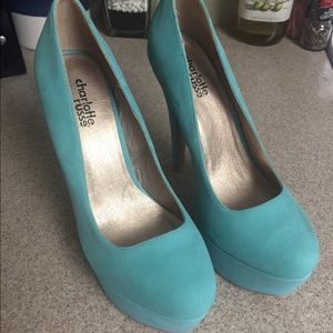 Teal heels- Charlotte Russe