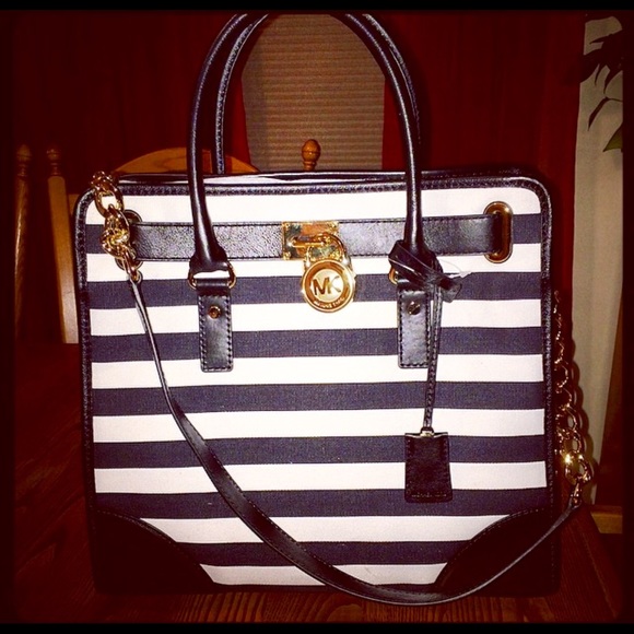 Striped Michael Kors Tote