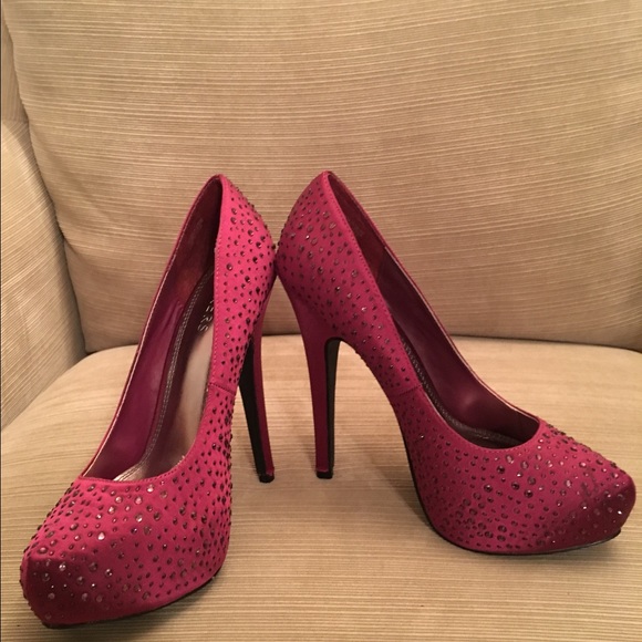 Gorgeous rhinestone covered heels.