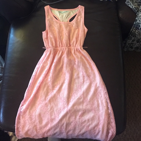 Maurice's pink lace tank dress
