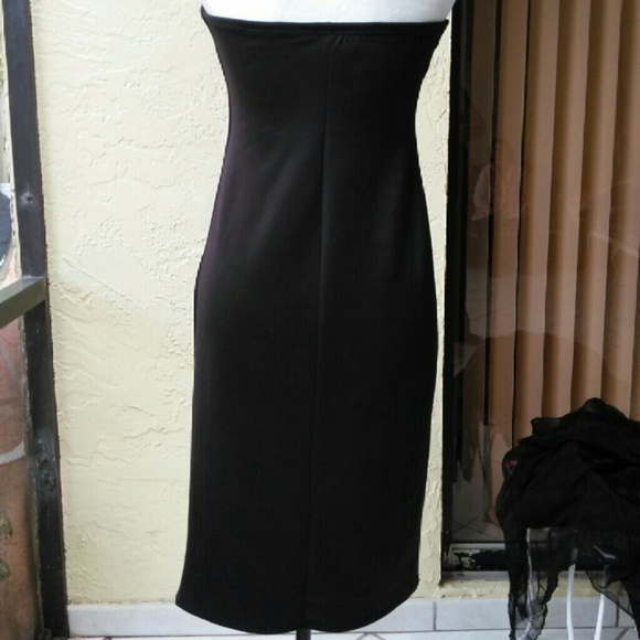 SALE Black and velvet dress - Picture 2 of 2