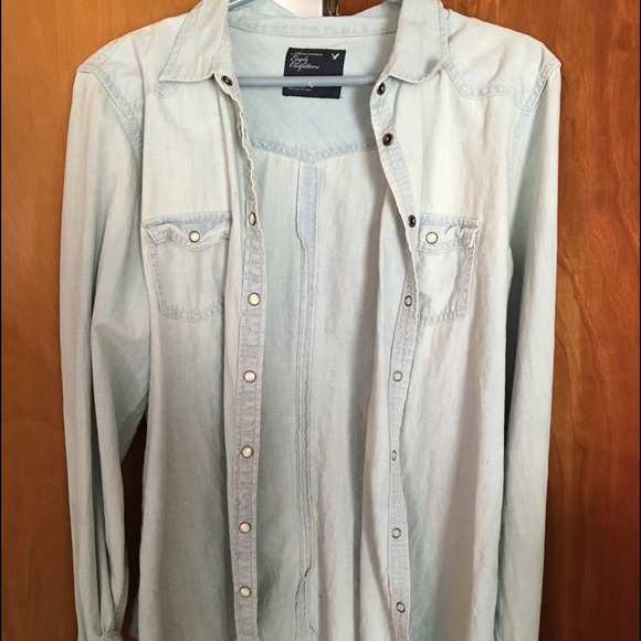 AEO denim shirt
