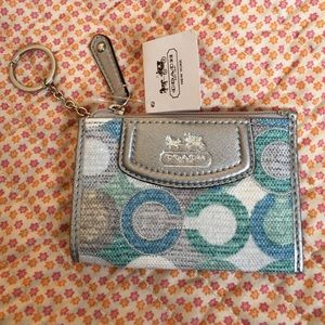 Coach Key Chain and Card Holder