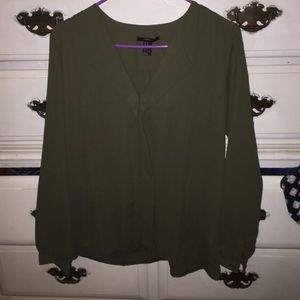 Olive green blouse
