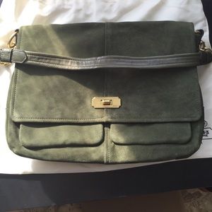 Coach brand Olive suede shoulder bag