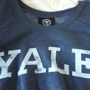 Nwot flash dance  loose fit Yale sweat shirt