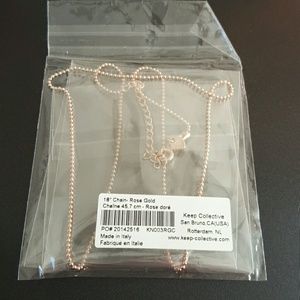 KEEP Collective rose gold 18" chain