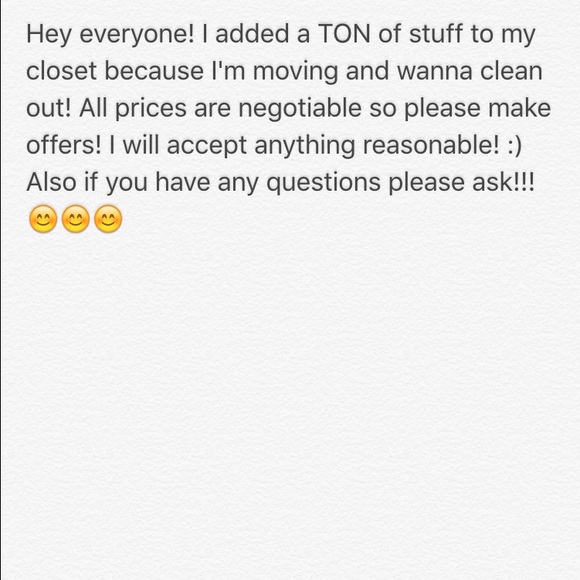 Make offers y'all!
