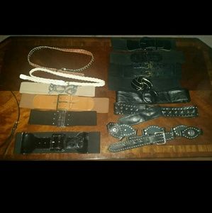 Belts wide waist band assortmnt of different belts