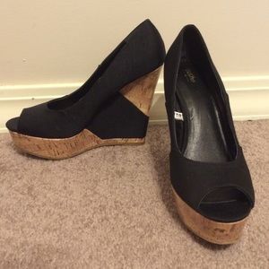 Mossimo Black Wedges