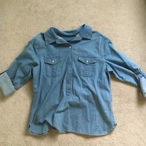 Denim long sleeve shirt