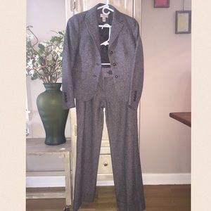 NWOT! LOFT Brown Wool Tweed Suit