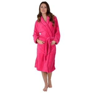 hot pink bath robe