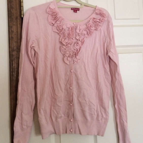NWT Rose Pink Merona Cardigan XL