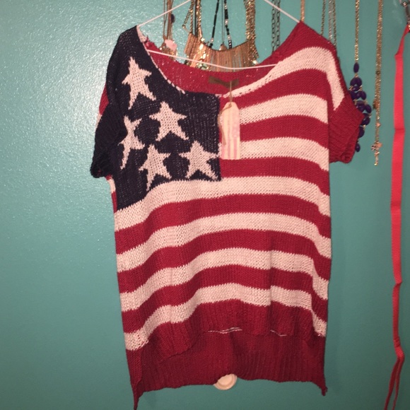 American flag sweater