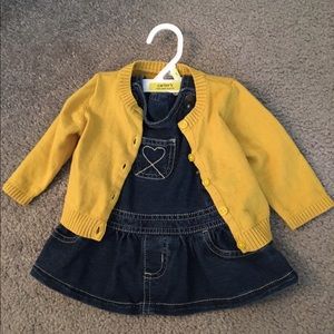 Baby girl Carters outfit set