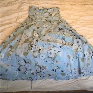 Light blue strapless dress