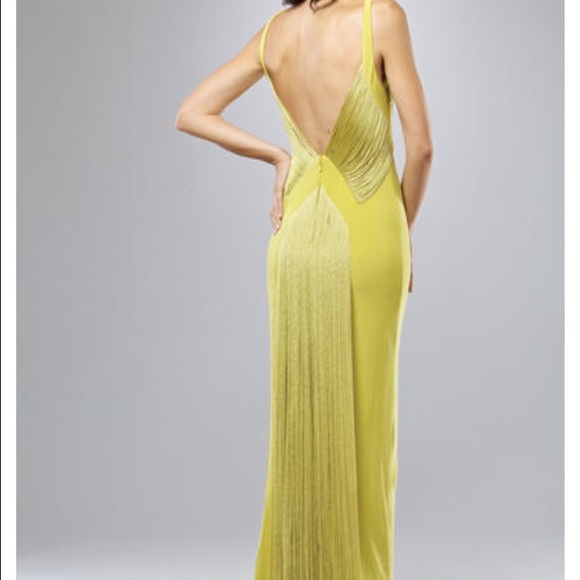 Brand new Mignon fringe gown with low back - Picture 2 of 7