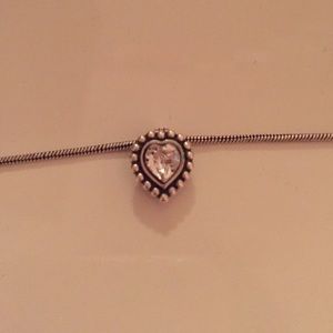Brighton Twinkle Heart Petite Charm Necklace