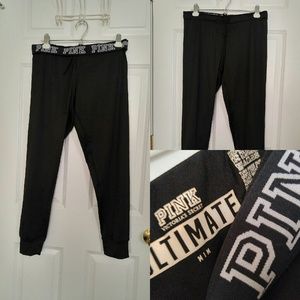PINK black foldover jogger/legging