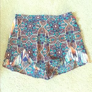 Boho chic summers shorts NWT