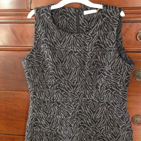Grey&black Calvin Klein sleeveless dress