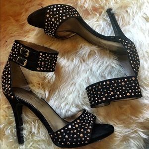 Jessica Simpson Studded Black Sandals