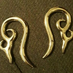 6 or 8 gauge Handmade Tribal Earrings