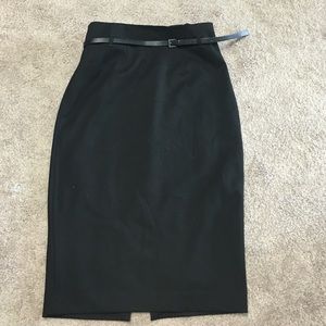 High waist pencil skirt
