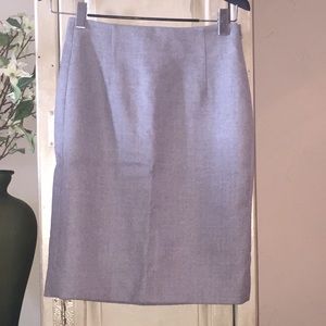 NWOT J Crew wool grey pencil skirt
