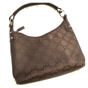 Gucci Mini Canvas and Leather Purse