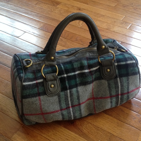 🚫 sold 🚫Deux Lux Wool Plaid Purse