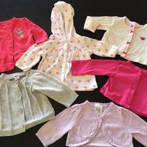 Lot of Cardigans, Jacket, for baby 3 - 9 mo.