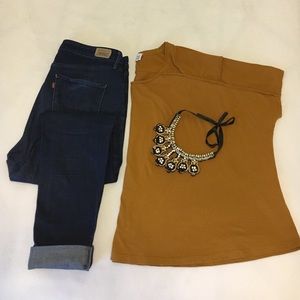 Mustard Zara Loose Top