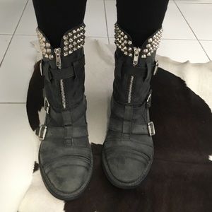 Jeffrey Campbell studded leather boots size 7
