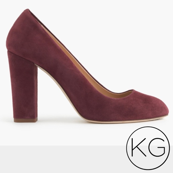 J. Crew Shoes - J. Crew Stella Suede Pumps in Wine