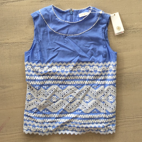 Tory Burch Periwinkle Top