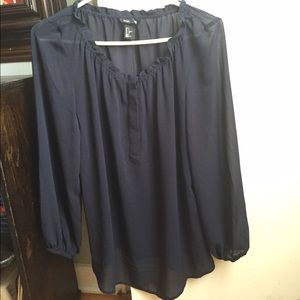 Sheer Blue Maternity H&M Mama size small